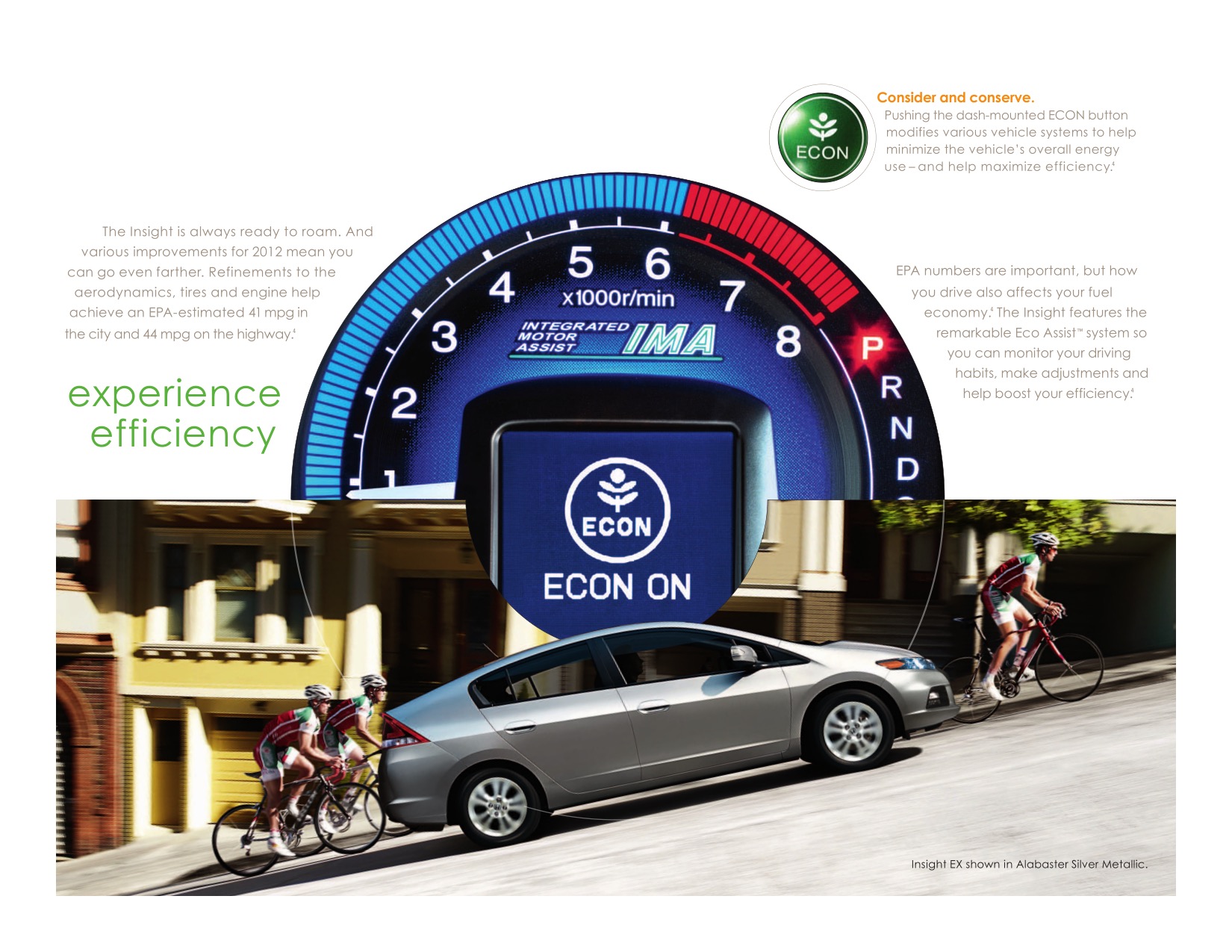 2012 Honda Insight Brochure Page 4